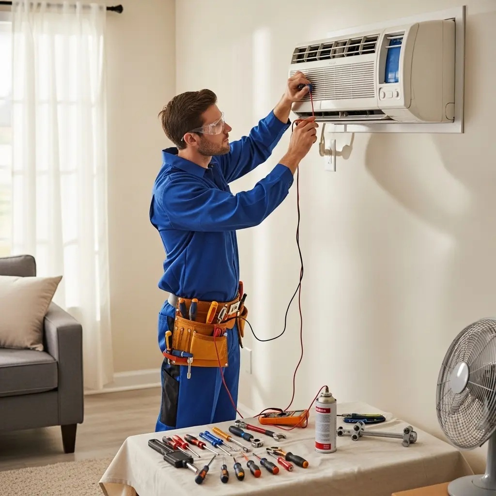 Urla Ariston Ariston klima gaz dolumu ve bakım – Enerji verimliliği artırıldı. - Teknik servis örneği